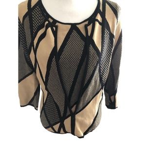 Jones New York Knit Zip Up Sweater Jacket and Sleeveless Tank Set 2 Piece Size S